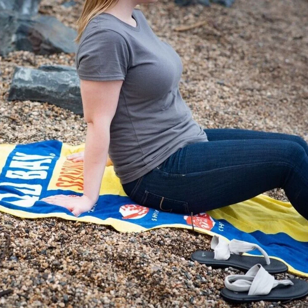 Old Bay Beach Towel - NEW Fast Ship
